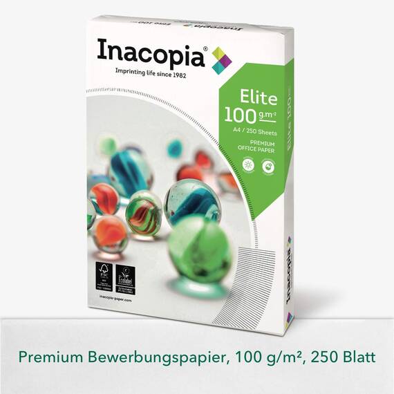 Premium Bewerbungspapier Super White A4, 100 g/m², 250 Blatt // in 1A-Qualität mit hoher Opazität, Farbkontrast und Bildschärfe // Produkt-Empfehlung von ''Mario Lemani''