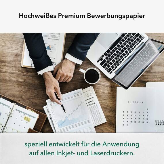 Premium Bewerbungspapier Super White A4, 100 g/m², 250 Blatt // in 1A-Qualität mit hoher Opazität, Farbkontrast und Bildschärfe // Produkt-Empfehlung von ''Mario Lemani''