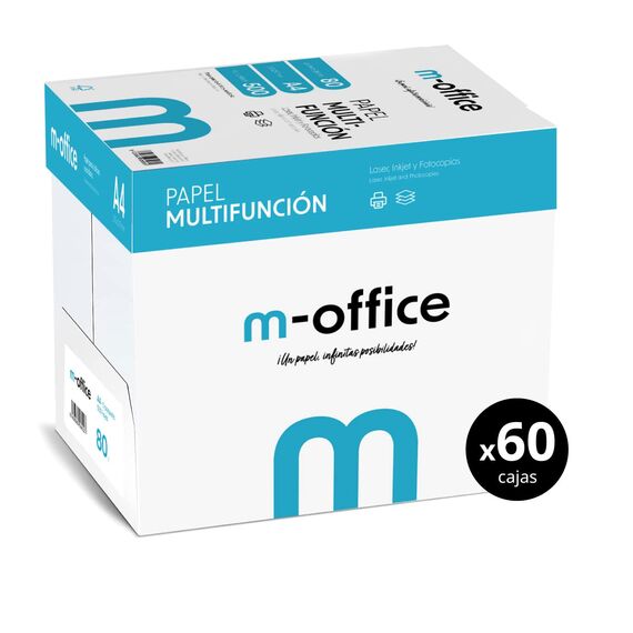 Blatt A4 80 g, 500 Blatt, Multifunktionspapier für Inkjet- und Laserdrucker, A4-Blatt, 210 x 297 mm, ideal für das Büro wie zu Hause - Opituria (150.000 Blatt - 60 Boxen)