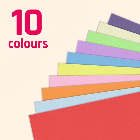 100 Blatt - 120g A3 Tonpapier Bunt, Bastelpapier Buntes Papier Druckerpapier - 10 Farben