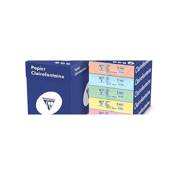 Clairefontaine 1979C - Ries Druckerpapier / Kopierpapier Clairalfa, extraweiß, DIN A4, 80g, 500 Blatt, Weiß, 1 Ries