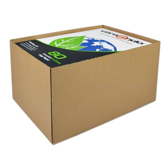 versando 1.500 Blatt Recyclingpapier DIN A4 EcoWhite 80g Druckerpapier hohe Weiße ISO 90 - Blauer Engel zertifiziert - Umweltpapier in der Saferbox