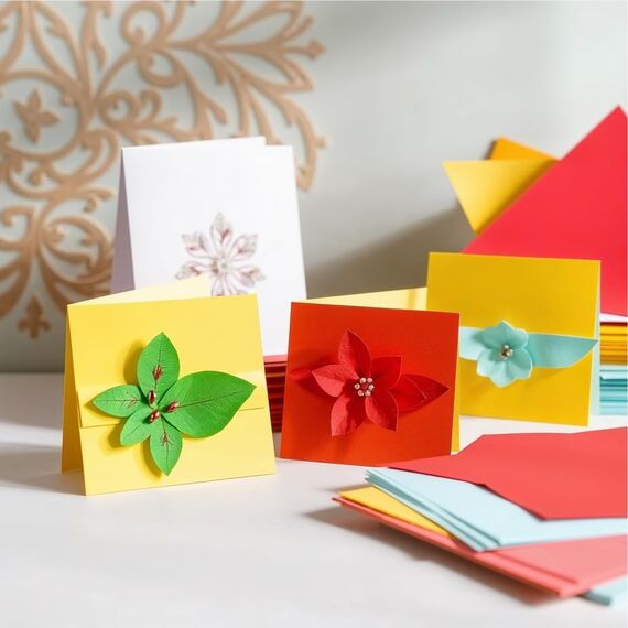 50x Tonpapier Papier bunt - 220 g/m² - Bastelpapier & Buntpapier - für Drucker & Basteln - Tonpapier & Tonkarton
