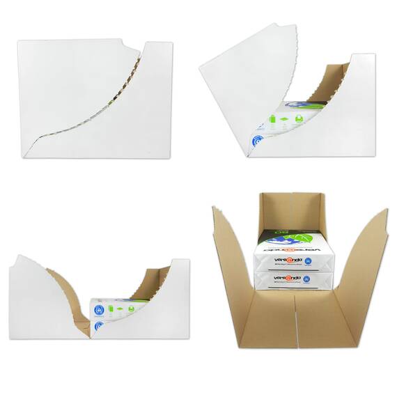 versando 2.500 Blatt Recyclingpapier DIN A4 EcoWhite 80g Kopierpapier Druckerpapier Öko hohe Weiße ISO 90 - Blauer Engel zertifiziert - Umweltpapier in der Saferbox