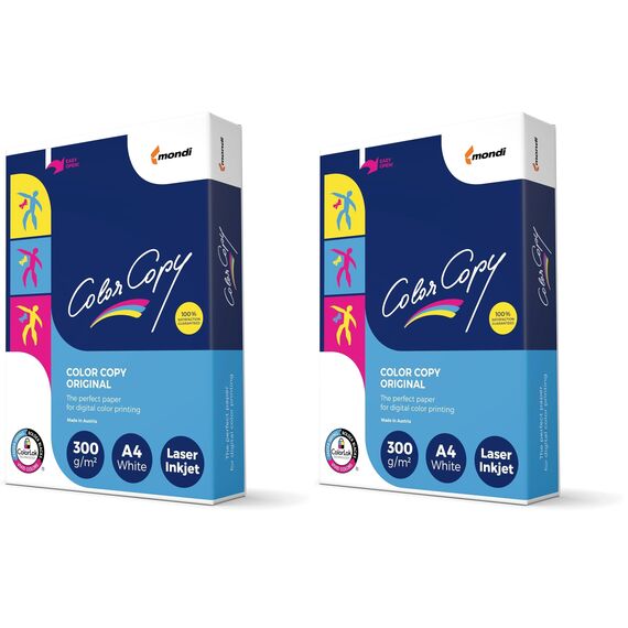 Color Copy Papier A4, 125 Blatt, 300 g/qm (Packung mit 2)
