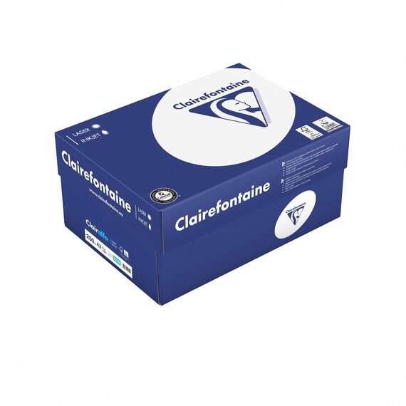 Clairefontaine 2232C - Ries Druckerpapier / Kopierpapier Clairalfa, extraweiß, DIN A3, 250g, 125 Blatt, Weiß, 1 Ries