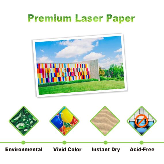 KOALA Fotopapier für Laserdrucker, Doppelseitig, Matt, A3, 120 g/m², 100 Blatt. Geeignet zum Drucken von Fotos, Zertifikaten, Broschüren, Flyern, Faltblättern, Grußkarten, Kalendern, Kunst