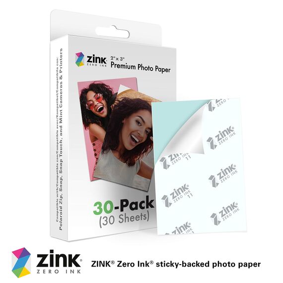 Zink Premium-Fotopapier, 5,1 x 7,6 cm, kompatibel mit Polaroid Snap, Snap Touch, Zip und Mint-Kameras und Druckern