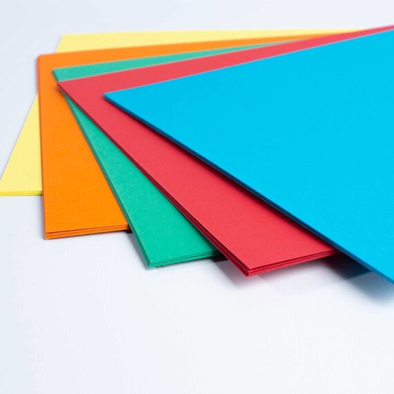 House of Card & Paper Karton 220 g/m² A4 (Pack of 250 Sheets) Verschiedene Farben (Brights)