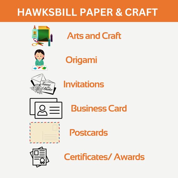 Hawksbill Papier 160 g/m² Mehrzweck-Pastell-Regenbogenfarben, 100 Stück dickes, hochwertiges, helles Druckerpapier im A4-Format – Kopierpapier für Zuhause, Büro und Schreibwaren