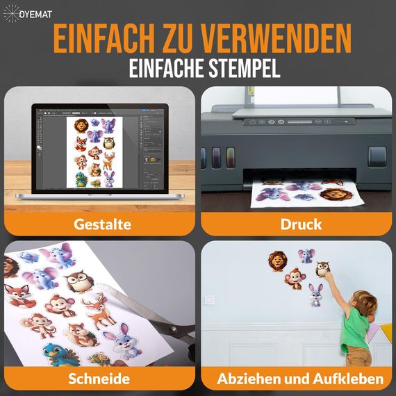 165 Blätter 2 Etikett pro Blatt | Sticker Papier zum Bedrucken A5 | Selbstklebendes A4-Papier für Drucker | Tintenstrahldrucker, Laserdrucker und Fotokopierer.
