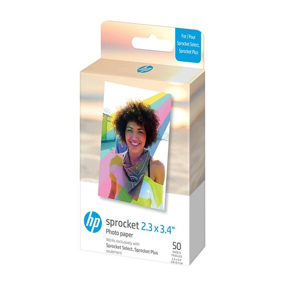 HP Premium Zink Fotopapier, 5,8 x 8,6 cm, Zubehör-Set mit Fotoalbum, Etui, Aufklebern, Markern