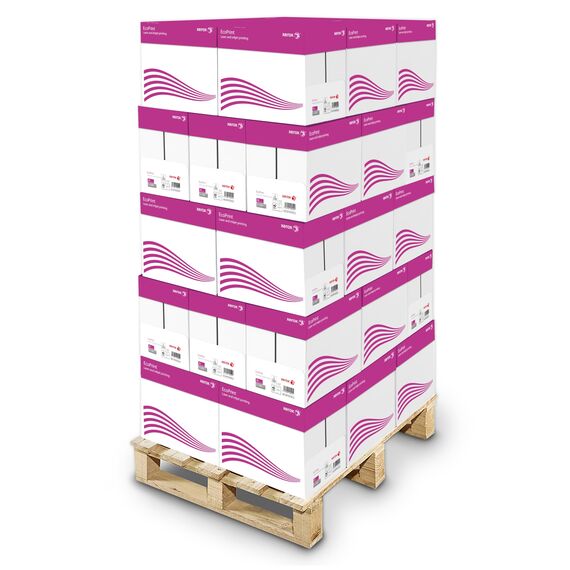 Xerox EcoPrint Kopierpapier, 75g/m², A4, weiß, holzfrei ECF - 48 Kartons, 240 Packungen, 120.000 Blatt