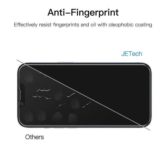JETech Sichtschutz Full Screen für iPhone 14 Plus 6,7 Zoll mit Kameraschutz, Anti-Spy Panzer Schutz Glas Folie Schutzfolie Folie Kamera Displayschutz, 2 Stück Jeweils
