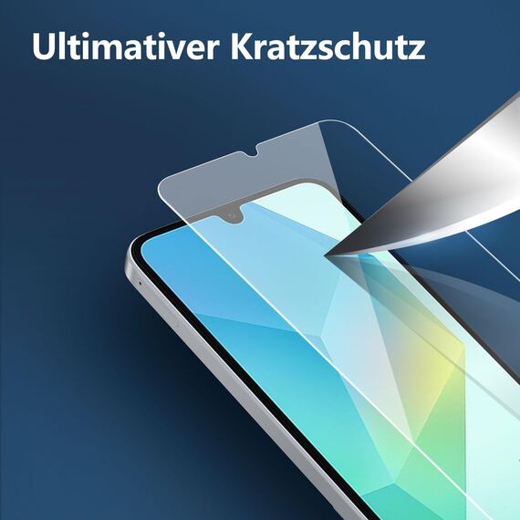 NEW'C 3 Stück für Samsung Galaxy A17 2025, Galaxy A16 5G, Galaxy A26 5G für Panzerglas, Frei von Kratzern, 9H Härte, HD Displayschutzfolie, 0.33mm Ultra-klar, Ultrabeständig