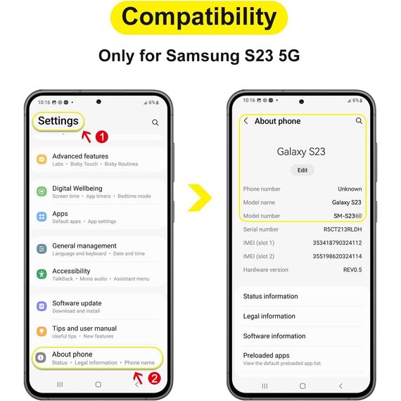 SPARIN 3+2 Stück Schutzfolie für Samsung Galaxy S23, 3 Stück Samsung S23 Panzer Schutz Glas und 2 Stück Kameraschutz, mit Rahmen Positionierhilfe, Fingerabdruck-ID Unterstützen, HD-Klar