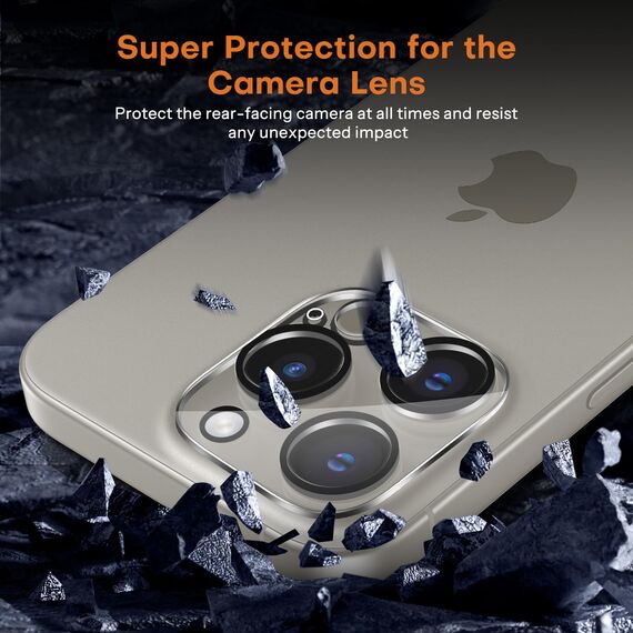 OMOTON für iPhone 16 Pro Panzer Schutz Glas, kompatibel mit iPhone 16 Pro Kameraschutz, Full Screen Auto-Installation, Präzise Ausrichtung, Bläschenfrei, 9H Härte Folie, 2+2 Stück