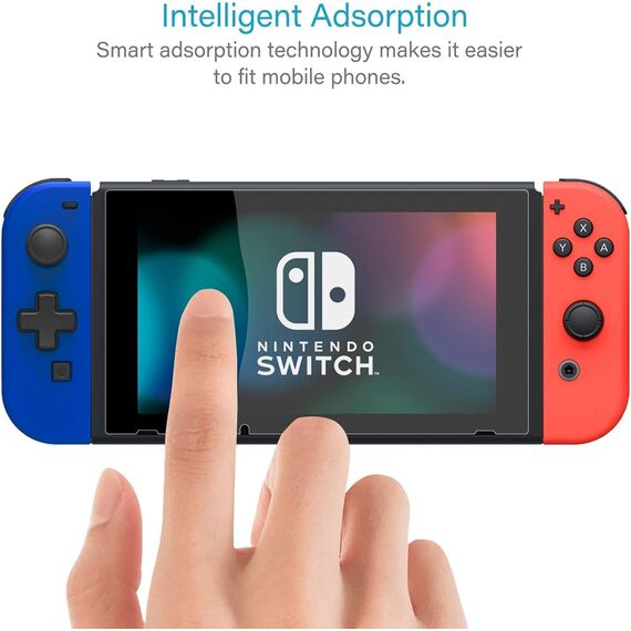 NEW'C 3 Stück für Nintendo Switch für Panzerglas, Frei von Kratzern, 9H Härte, HD Displayschutzfolie, 0.33mm Ultra-klar, Ultrabeständig