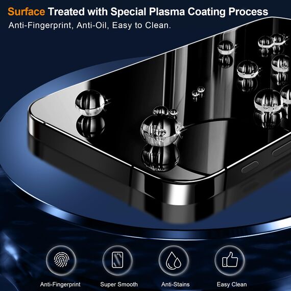 QHOHQ 3 Stück Panzer Schutz Glas für iPhone 15 [6,1 Zoll] mit 3 Stück Kameraschutz, 9H Härte Schutzfolie, Ultra-Klar Displayschutzfolie, Anti-Kratzer, Bläschenfrei
