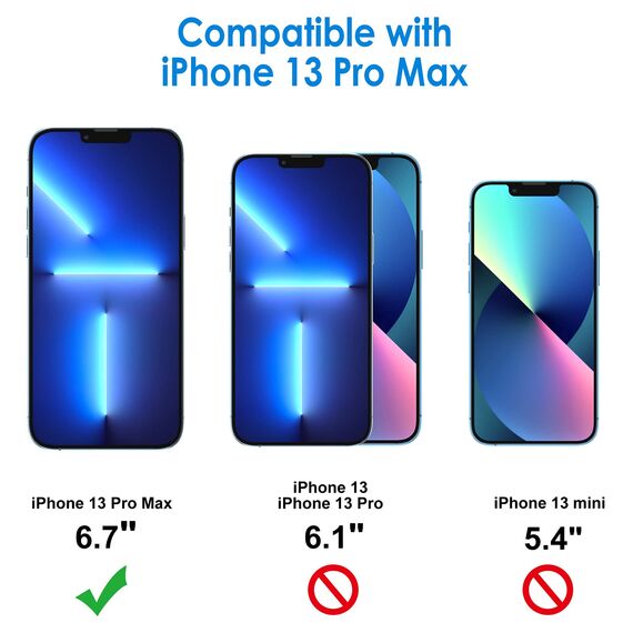 JETech Sichtschutz Kompatibel mit iPhone 13 Pro Max 6,7 Zoll, Anti-Spähen Privatsphäre Schützen Folie Blickschutzfolie, 2 Stück