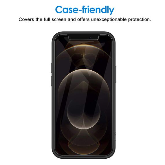 JETech Sichtschutz Kompatibel mit iPhone 12 Pro Max 6,7 Zoll, Anti-Spähen Privatsphäre Schützen Folie Blickschutzfolie, 2 Stück