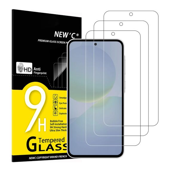 NEW'C 3 Stück für Samsung Galaxy A37 5G für Panzerglas, Frei von Kratzern, 9H Härte, HD Displayschutzfolie, 0.33mm Ultra-klar, Ultrabeständig folie
