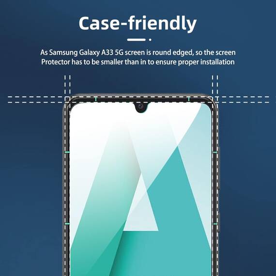 NEW'C 3 Stück für Samsung Galaxy A33 5G für Panzerglas, Frei von Kratzern, 9H Härte, HD Displayschutzfolie, 0.33mm Ultra-klar, Ultrabeständig