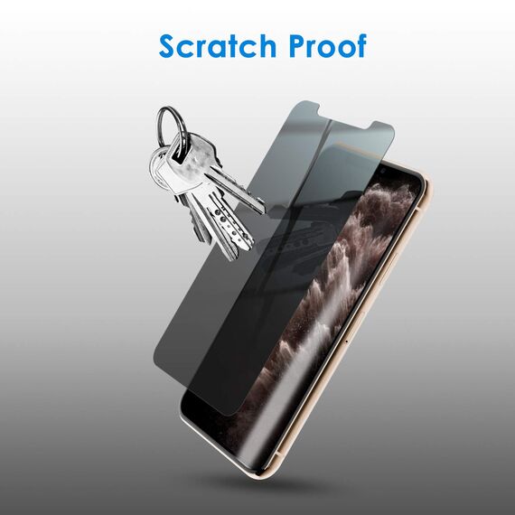 JETech Sichtschutz für iPhone 11 Pro, iPhone XS/X 5,8 Zoll, Displayschutzfolie aus Hartglas, Anti-Spion, 2 Stück