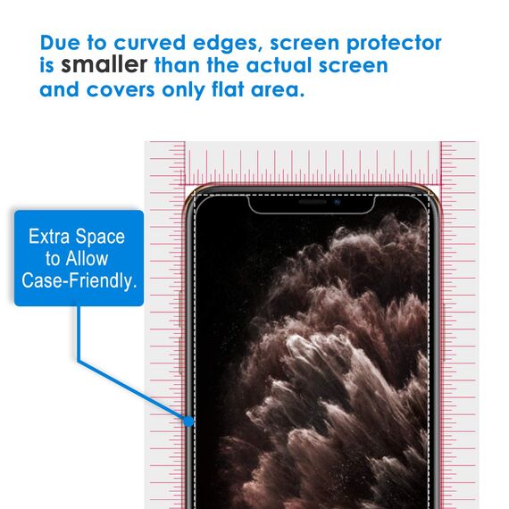 JETech Sichtschutz für iPhone 11 Pro, iPhone XS/X 5,8 Zoll, Displayschutzfolie aus Hartglas, Anti-Spion, 2 Stück