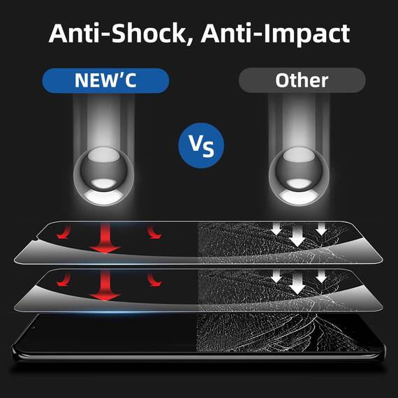 NEW'C 3 Stück für Samsung Galaxy A33 5G für Panzerglas, Frei von Kratzern, 9H Härte, HD Displayschutzfolie, 0.33mm Ultra-klar, Ultrabeständig