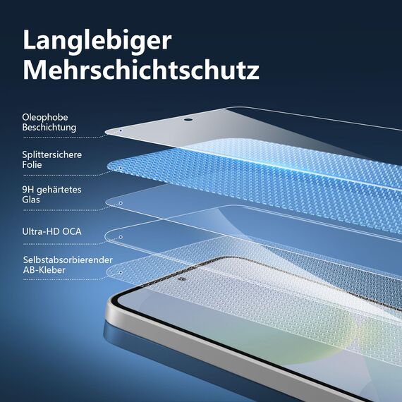 NEW'C 3 Stück für Samsung Galaxy A37 5G für Panzerglas, Frei von Kratzern, 9H Härte, HD Displayschutzfolie, 0.33mm Ultra-klar, Ultrabeständig folie