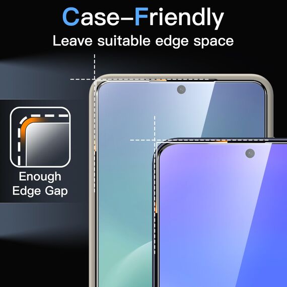 JETech Schutzfolie für Samsung Galaxy A57 5G, 9H Gehärtete Glas Displayschutz mit Einfache Installationswerkzeug, Fingerabdruck ID Kompatibel, HD Klar, 3 Stück