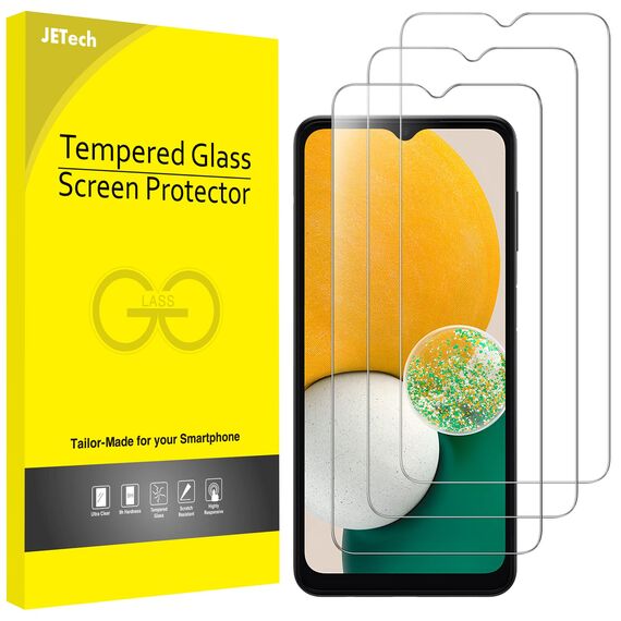 JETech Schutzfolie für Samsung Galaxy A13 / A13 5G/ A12, 9H Panzer Schutz Glas Folie Displayschutz, Kratzfest, HD Klar, 3 Stück