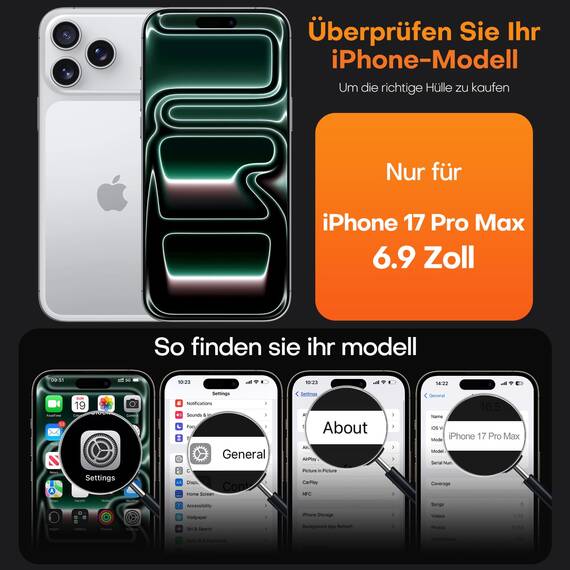 TAURI für iPhone 17 Pro Max Hülle 6,9" mit Panzer Schutz Glas Folie, Kompatibel mit MagSafe, Vollständiger Kameraschutz, Stoßfest Militärstandard Magnetisch Handyhülle - Matt Gebirgswaldgrün