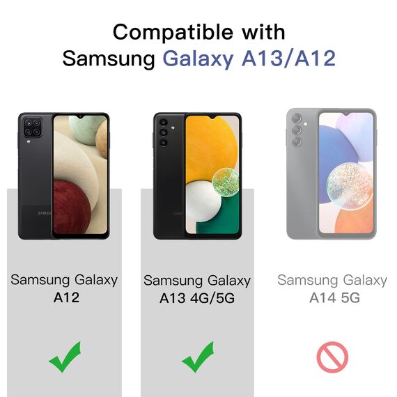 JETech Schutzfolie für Samsung Galaxy A13 / A13 5G/ A12, 9H Panzer Schutz Glas Folie Displayschutz, Kratzfest, HD Klar, 3 Stück