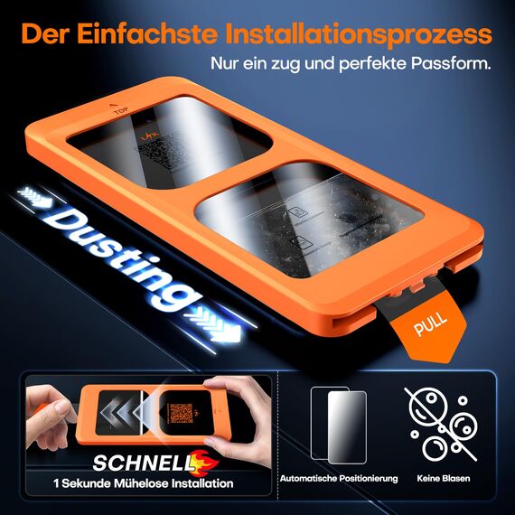 LϟK für Samsung Galaxy S25 für Panzerglas mit 2 Stück HD-Hartglasfolie, [Auto-Installation] Kratzfest für Samsung S25 Schutzfoile, 0 Staub & Blasen, Anti-Fingerabdruck