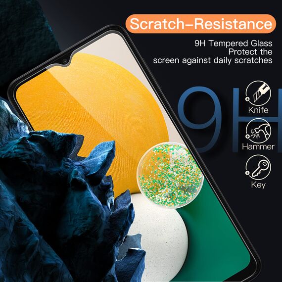 JETech Schutzfolie für Samsung Galaxy A13 / A13 5G/ A12, 9H Panzer Schutz Glas Folie Displayschutz, Kratzfest, HD Klar, 3 Stück