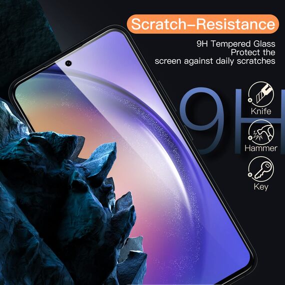 JETech Schutzfolie für Samsung Galaxy A54 5G 6,4 Zoll, 9H Panzer Schutz Glas Folie Displayschutz, Kratzfest, HD Klar, 3 Stück