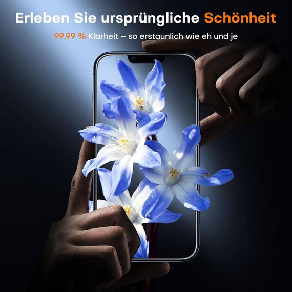 TOCOL für iPhone 13 Mini für Panzerglas, Full Screen Automatische Installation 9H Stoßfest Kratzfest Anti-Fingerabdruck Anti-Bläschen Folie für iPhone 13 Mini 5,4 Zoll, Kompatibel mit Hülle, 2 Stück