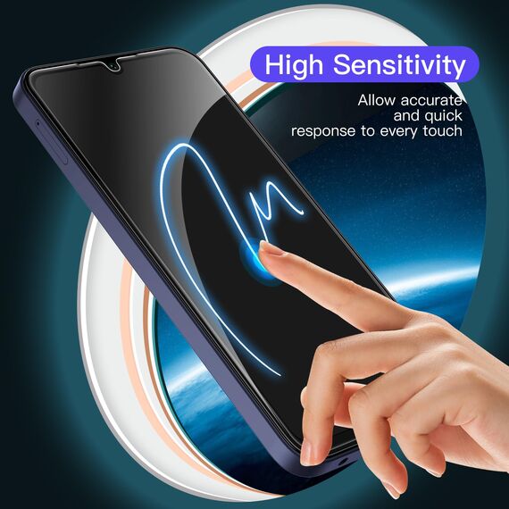 JETech Schutzfolie für Samsung Galaxy A25 5G 6,5 Zoll, 9H Gehärtete Glas Displayschutz, Anti-Kratzer, HD Klar, 3 Stück
