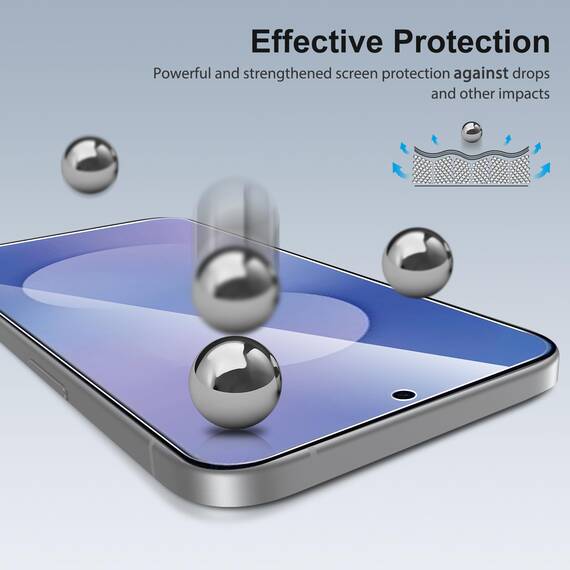 SPARIN 3 Stück für Samsung Galaxy S25 FE Panzer Schutz Glas, Fingerabdruck-ID Kompatibel, HD-Klar, 9H Härte, 6,7 zoll, Anti-Kratzen