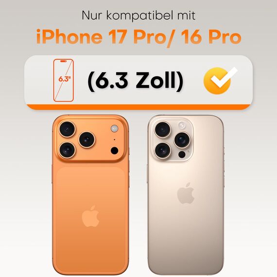 TOCOL für iPhone 16 Pro für Panzerglas Sichtschutz 6,3 Zoll, Full Screen Automatische Installation 9H Stoßfest Kratzfest Anti-Fingerabdruck Anti-Bläschen Anti-Spy, Kompatibel mit Hülle, 2 Stück