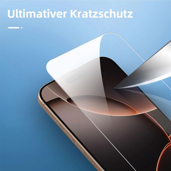 NEW'C für iPhone 16 Pro Max für Panzerglas 6,9 Zoll (2 Stück) und 2 x Kamera Panzer Schutz für Kameraschutz (2 Stück) -Kratzfest -extrem widerstandsfähig -9H-Härteglas