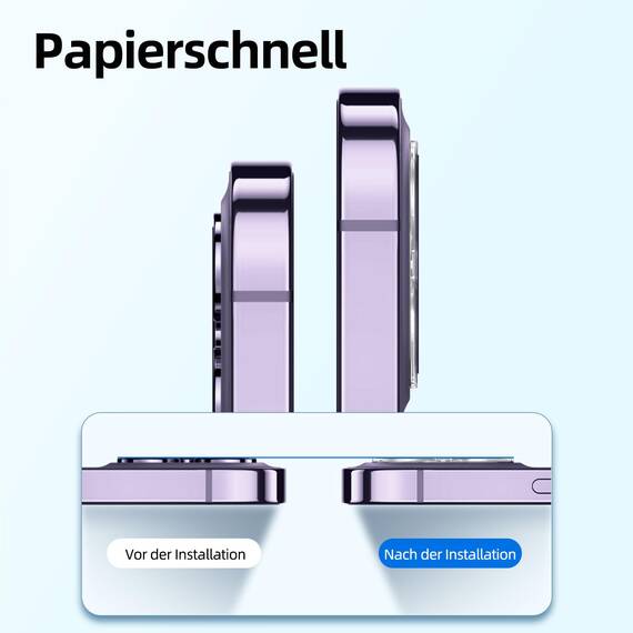NEW'C für iPhone 14 Pro für Panzerglas 6,1 Zoll (2 Stück) und 2 x Kamera Panzer Schutz für Kameraschutz (2 Stück) -Kratzfest -extrem widerstandsfähig -9H-Härteglas