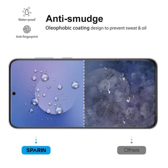 SPARIN 3 Stück für Samsung Galaxy S25 FE Panzer Schutz Glas, Fingerabdruck-ID Kompatibel, HD-Klar, 9H Härte, 6,7 zoll, Anti-Kratzen