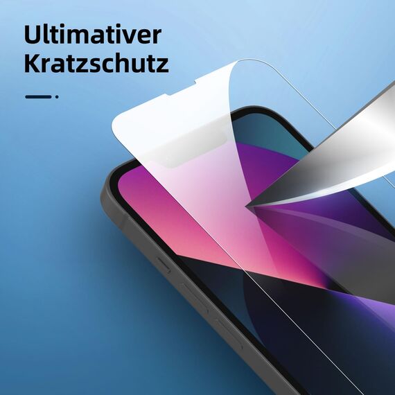 NEW'C für iPhone 13 Mini für Panzerglas (2 Stück) und Kamera Panzer Schutz Glas für Kameraschutz (2 Stück) - kratzfest - keine Luftblasen - extrem widerstandsfähig - 9H-Härteglas