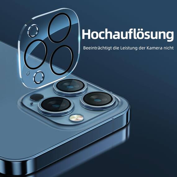 NEW'C für iPhone 12 Pro für Panzerglas (2 Stück) und Kamera Panzer Schutz Glas für Kameraschutz (2 Stück) - kratzfest - keine Luftblasen - extrem widerstandsfähig - 9H-Härteglas