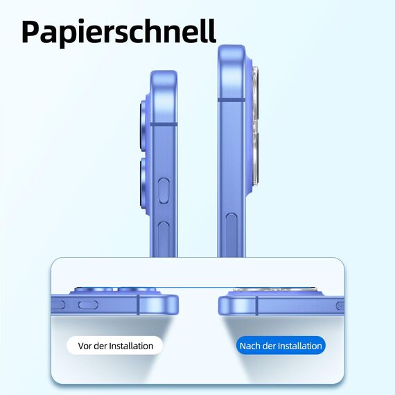 NEW'C für iPhone 16 für Panzerglas 6,1 Zoll (2 Stück) und 2 x Kamera Panzer Schutz für Kameraschutz (2 Stück) -Kratzfest -extrem widerstandsfähig -9H-Härteglas