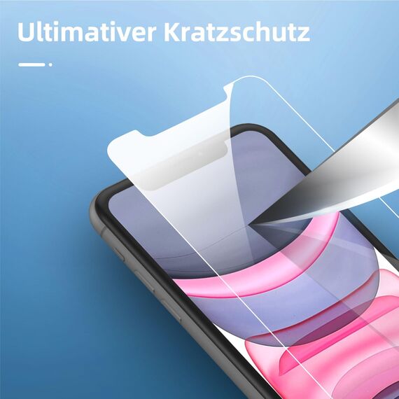NEW'C für iPhone 11 für Panzerglas (2 Stück) und Kamera Panzer Schutz Glas für Kameraschutz (2 Stück) - kratzfest - keine Luftblasen - extrem widerstandsfähig - 9H-Härteglas