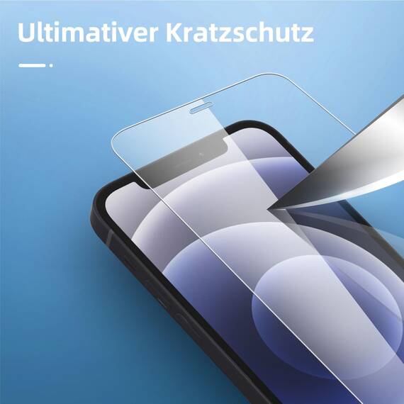 NEW'C für iPhone 12 Mini für Panzerglas (2 Stück) und Kamera Panzer Schutz Glas für Kameraschutz (2 Stück) - kratzfest - keine Luftblasen - extrem widerstandsfähig - 9H-Härteglas